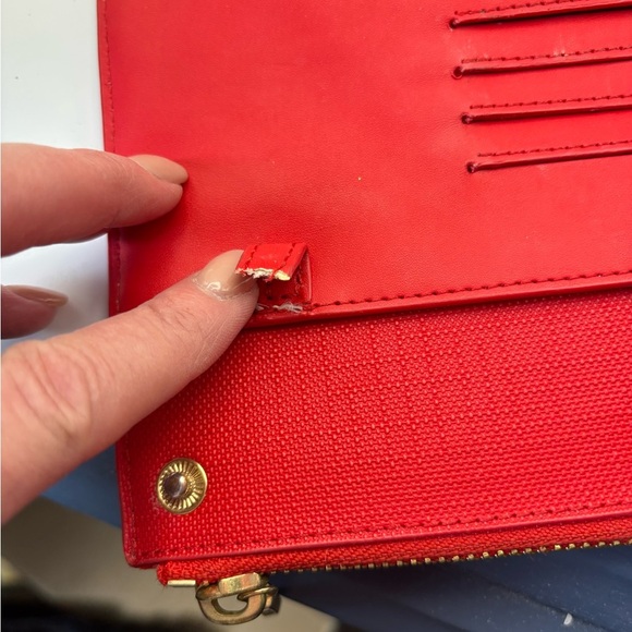 Dagne Dover Vibrant Red Wristlet - Picture 5 of 9